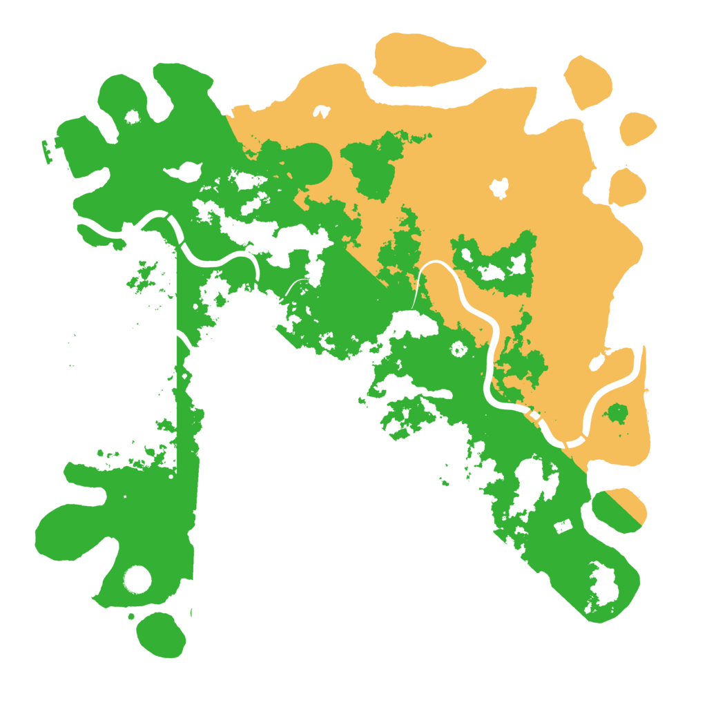 Biome Rust Map: Procedural Map, Size: 4500, Seed: 215374619
