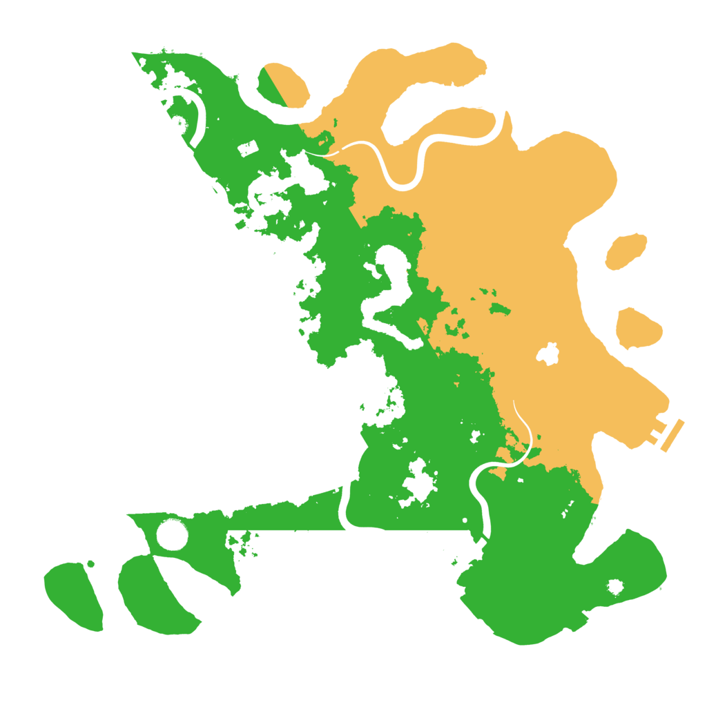 Biome Rust Map: Procedural Map, Size: 4000, Seed: 45661