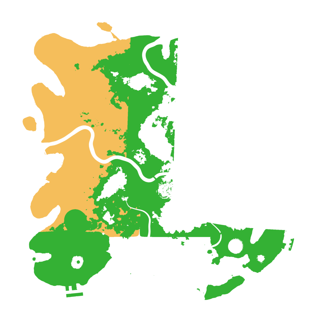 Biome Rust Map: Procedural Map, Size: 3800, Seed: 840411587