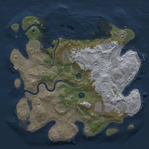 Thumbnail Rust Map: Procedural Map, Size: 3800, Seed: 483384656, 16 Monuments