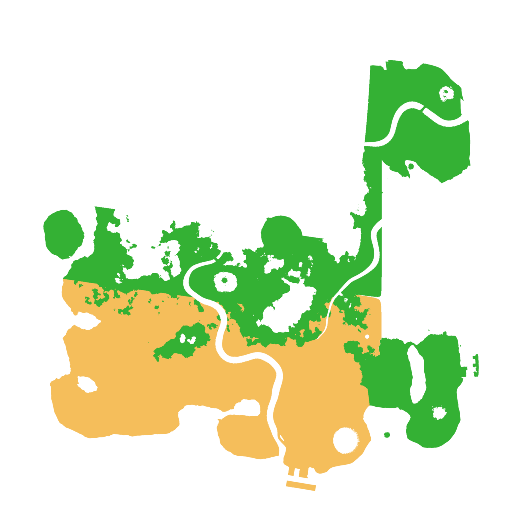 Biome Rust Map: Procedural Map, Size: 3500, Seed: 405039399