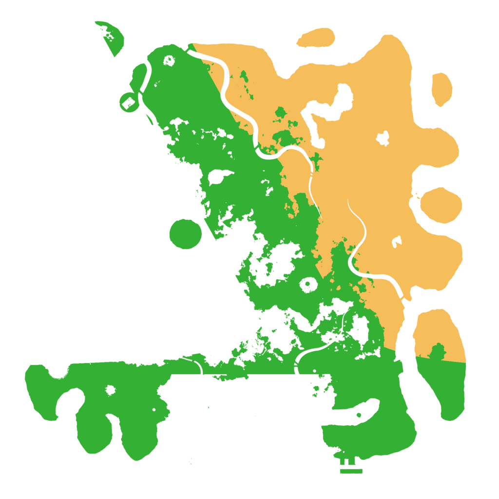 Biome Rust Map: Procedural Map, Size: 4500, Seed: 391554070
