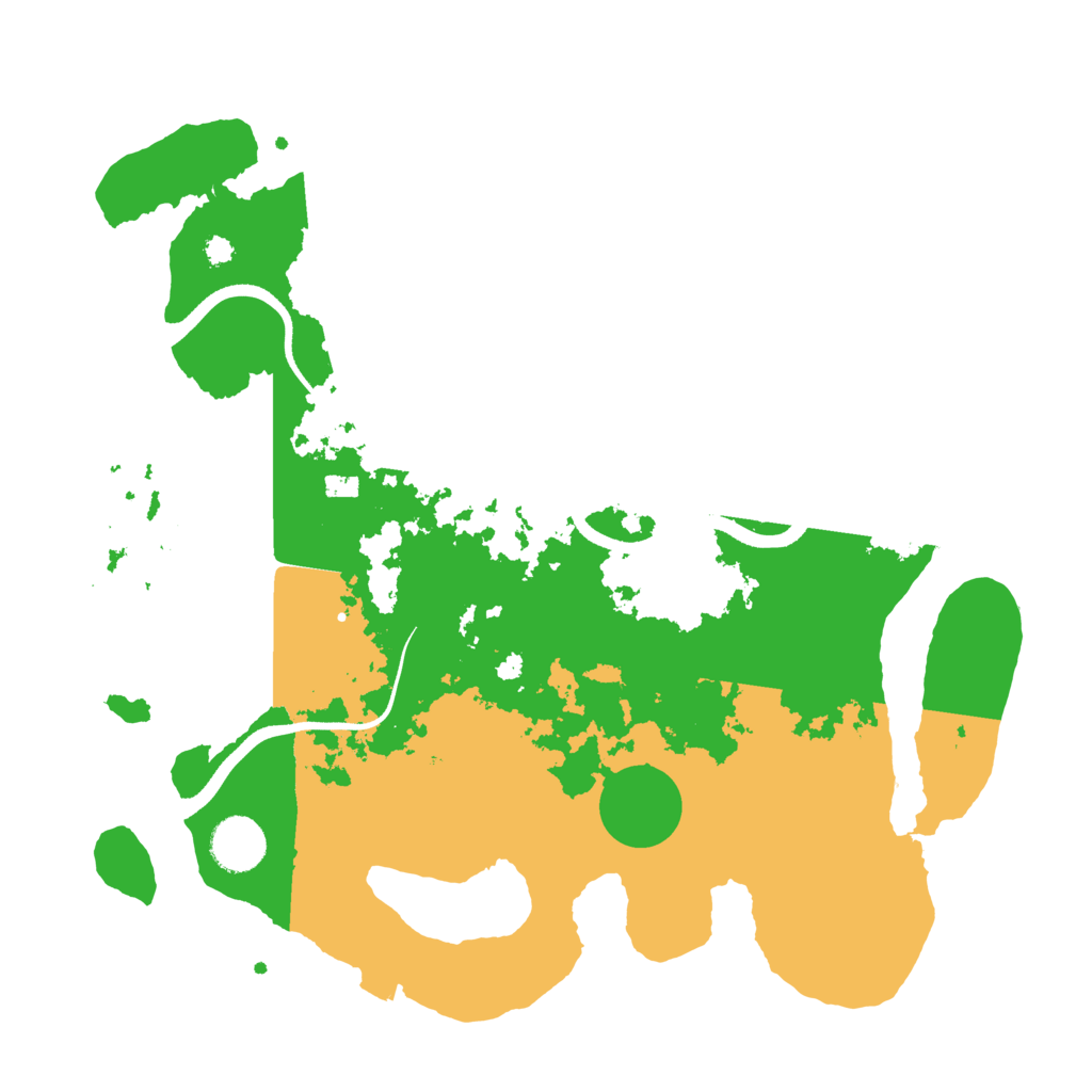 Biome Rust Map: Procedural Map, Size: 3500, Seed: 438281994