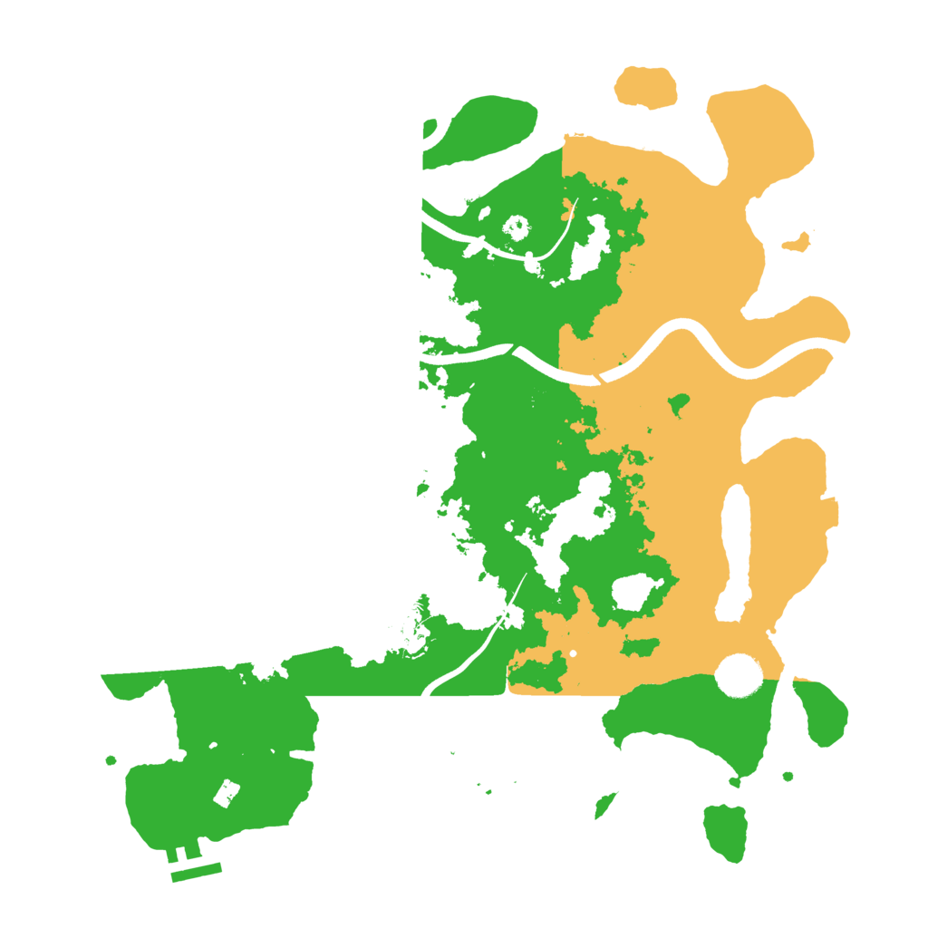 Biome Rust Map: Procedural Map, Size: 3700, Seed: 2046682685