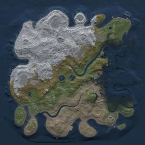 Thumbnail Rust Map: Procedural Map, Size: 3750, Seed: 1256425597, 16 Monuments