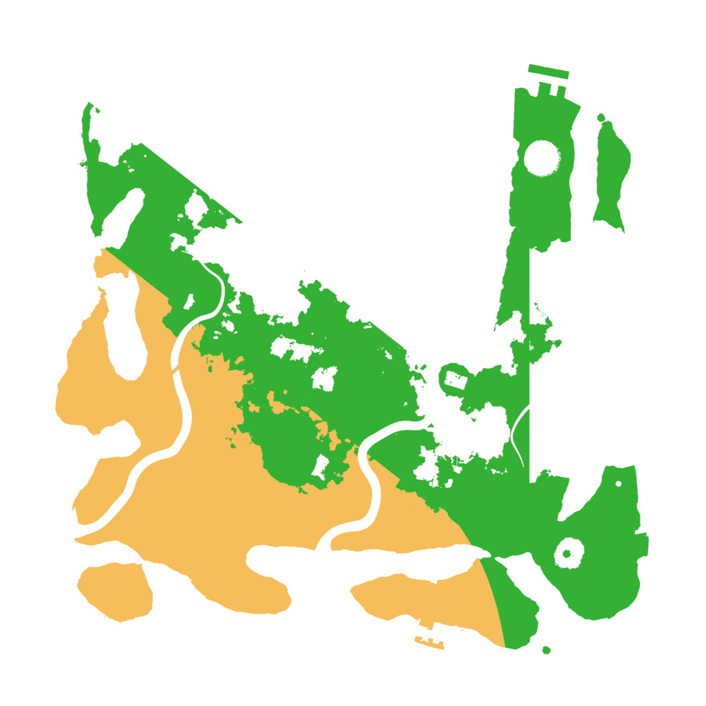 Biome Rust Map: Procedural Map, Size: 3500, Seed: 2028249372