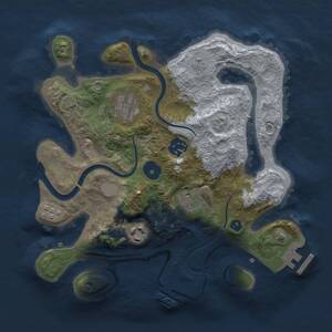Thumbnail Rust Map: Procedural Map, Size: 2800, Seed: 1523394353, 11 Monuments