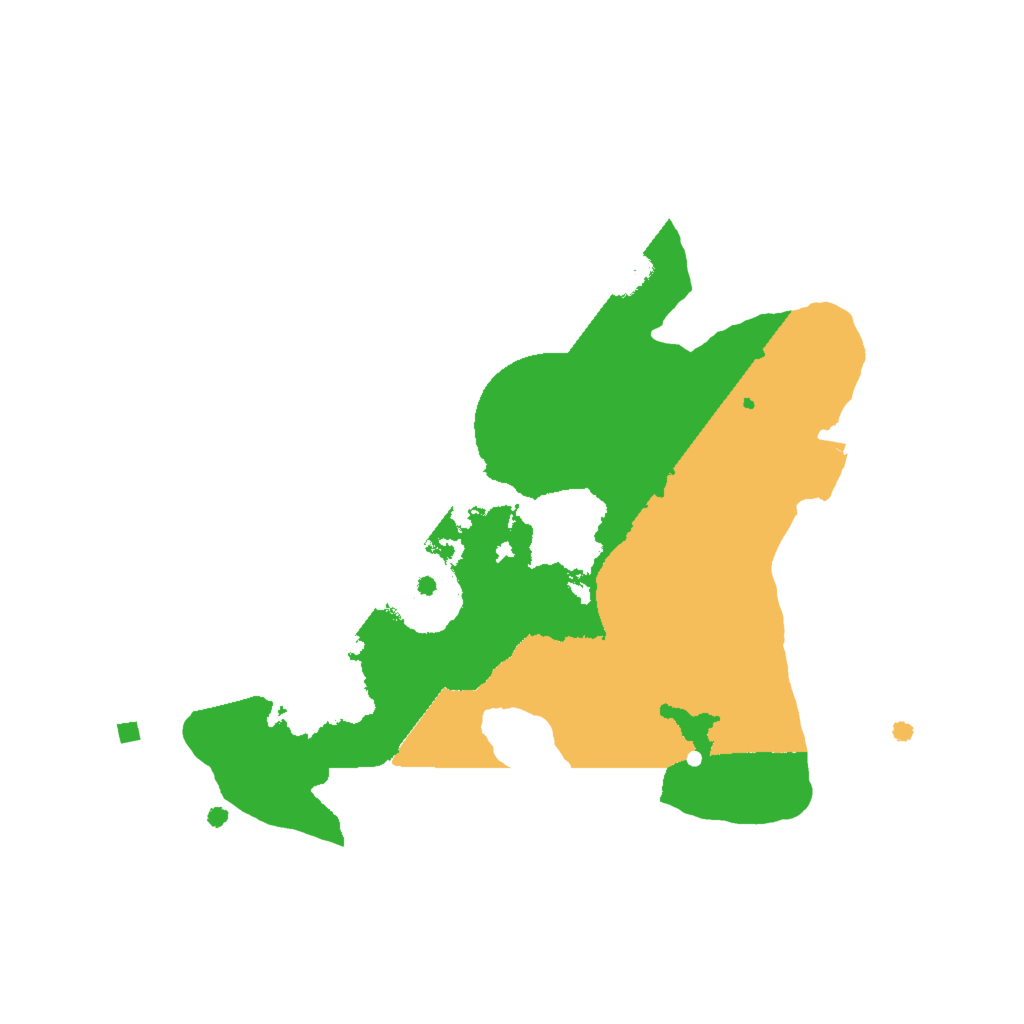 Biome Rust Map: Procedural Map, Size: 2000, Seed: 11451