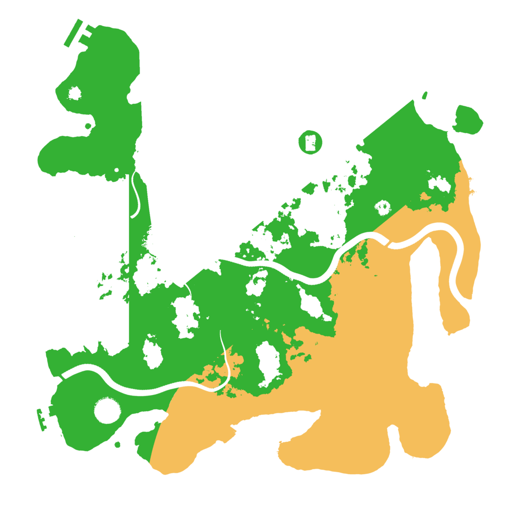 Biome Rust Map: Procedural Map, Size: 3500, Seed: 2440700