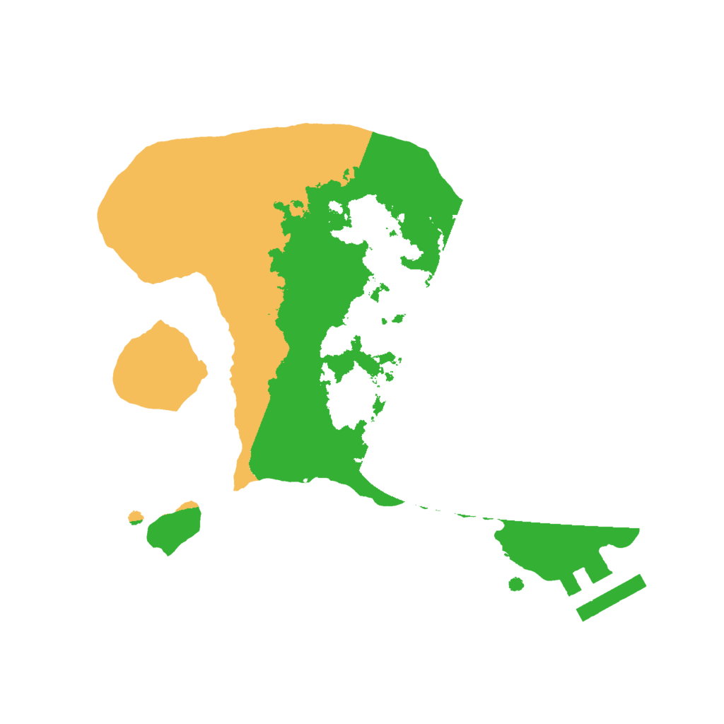 Biome Rust Map: Procedural Map, Size: 2000, Seed: 49517204