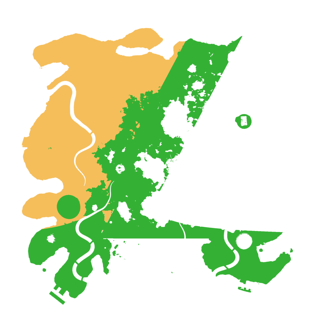 Biome Rust Map: Procedural Map, Size: 3600, Seed: 810