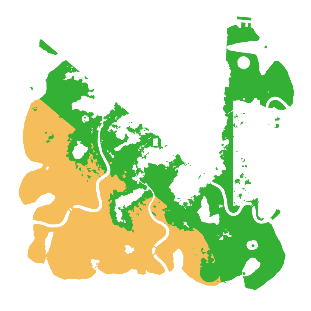 Biome Rust Map: Procedural Map, Size: 4350, Seed: 4901