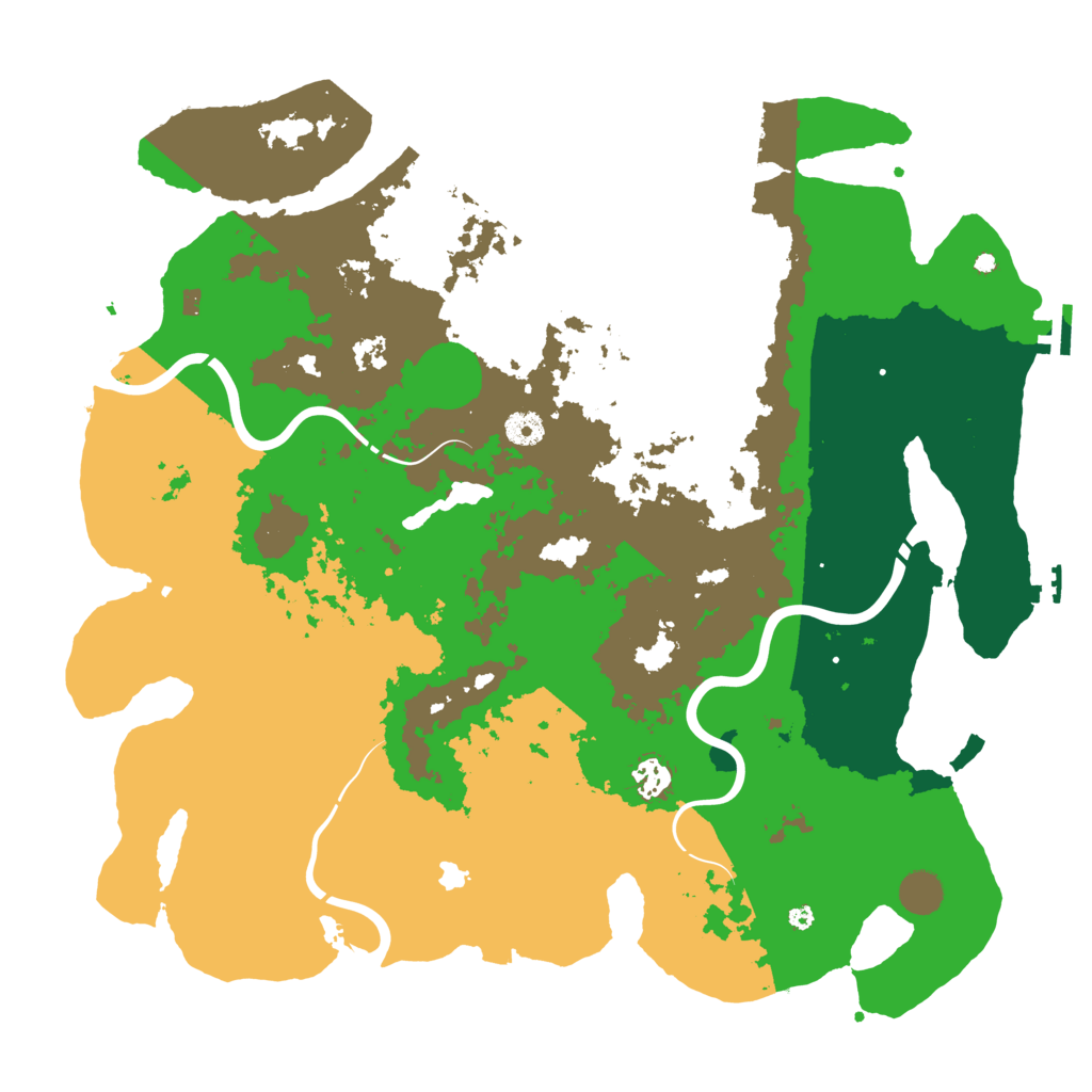 Biome Rust Map: Procedural Map, Size: 4350, Seed: 4901