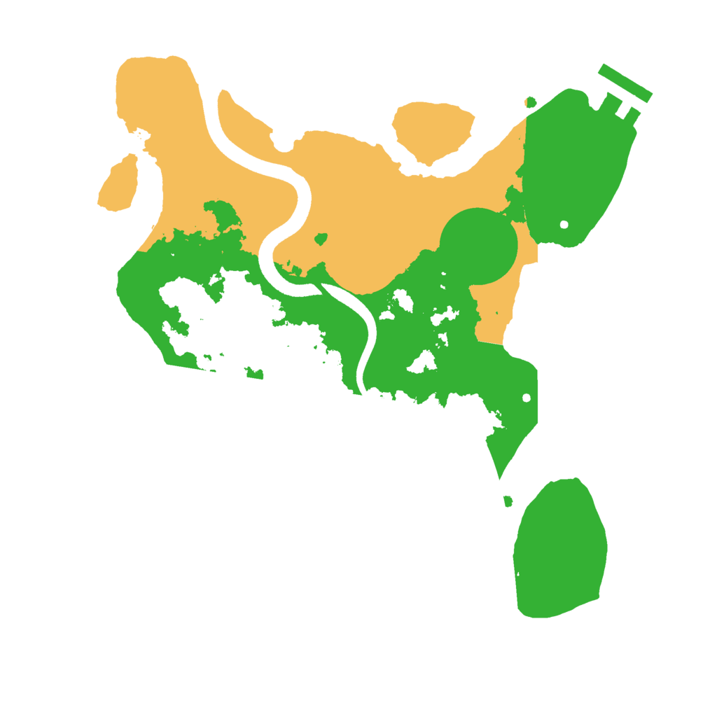 Biome Rust Map: Procedural Map, Size: 2500, Seed: 2467341