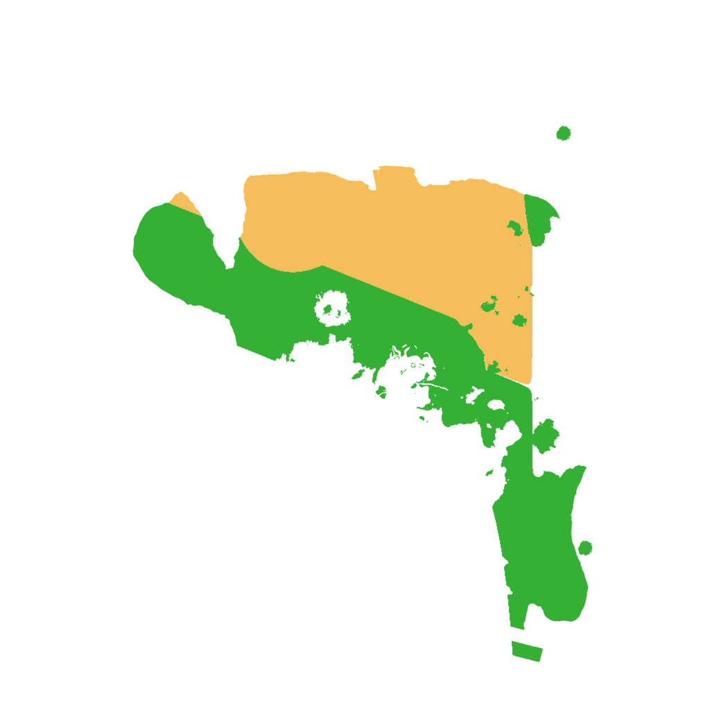 Biome Rust Map: Procedural Map, Size: 2000, Seed: 814349545