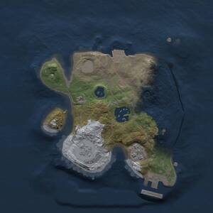 Thumbnail Rust Map: Procedural Map, Size: 2000, Seed: 814349545, 5 Monuments