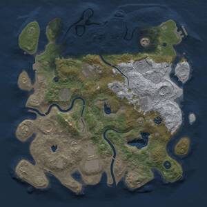Thumbnail Rust Map: Procedural Map, Size: 4000, Seed: 324876, 15 Monuments
