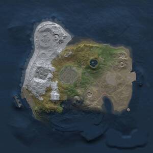 Thumbnail Rust Map: Procedural Map, Size: 2000, Seed: 545163900, 7 Monuments