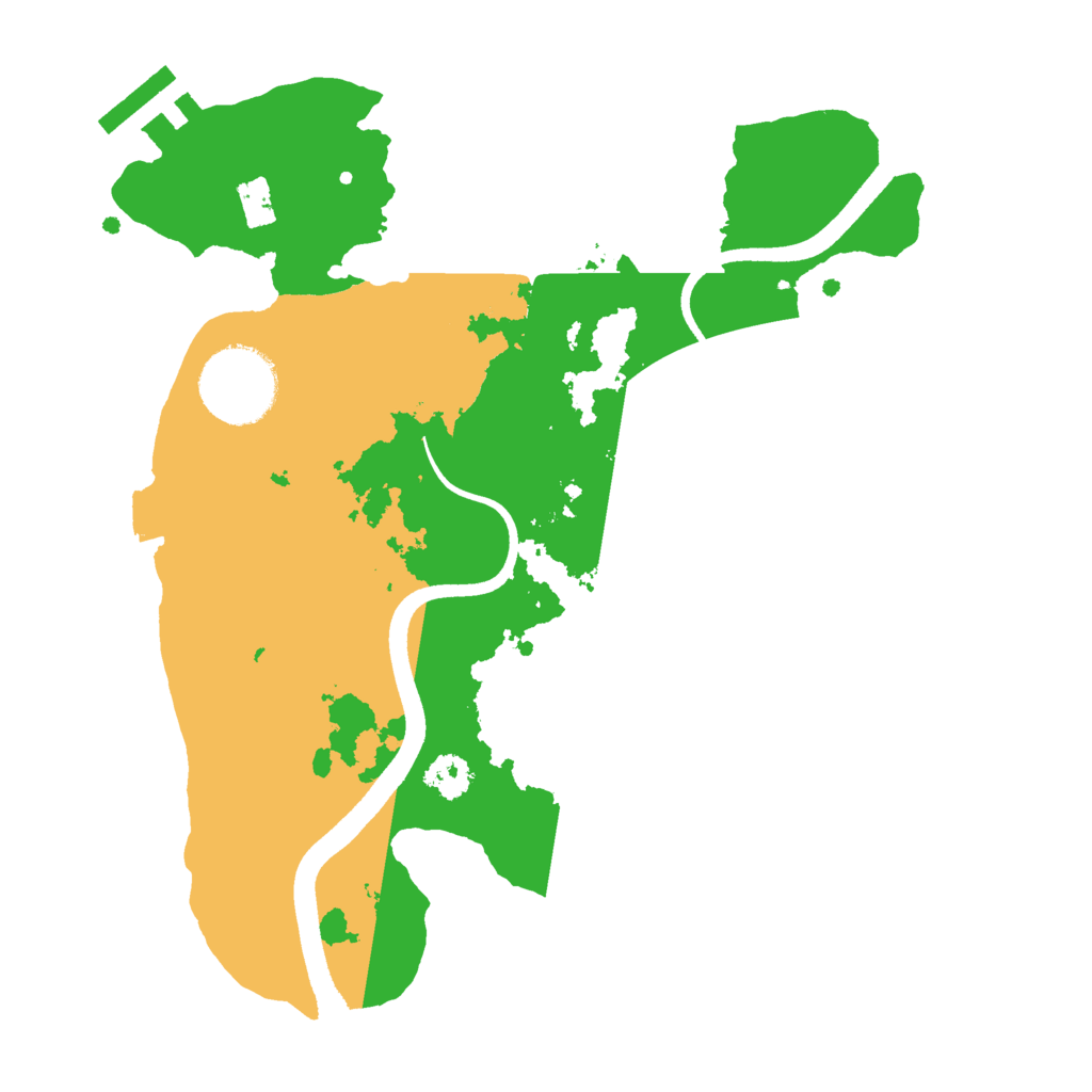 Biome Rust Map: Procedural Map, Size: 2500, Seed: 19283