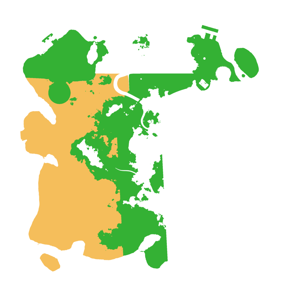 Biome Rust Map: Procedural Map, Size: 3500, Seed: 494241745