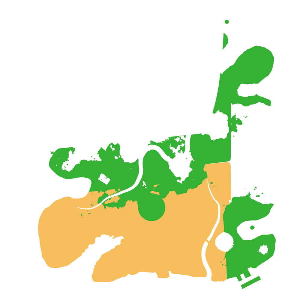 Biome Rust Map: Procedural Map, Size: 3000, Seed: 1245110109