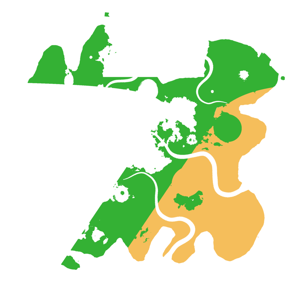 Biome Rust Map: Procedural Map, Size: 3000, Seed: 1580434864