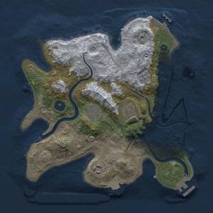 Thumbnail Rust Map: Procedural Map, Size: 3000, Seed: 19241, 10 Monuments