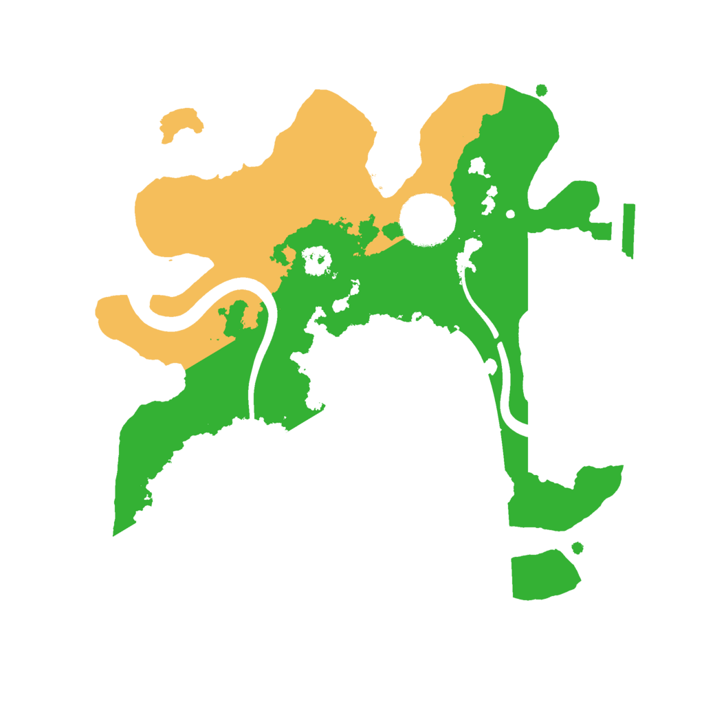 Biome Rust Map: Procedural Map, Size: 2400, Seed: 392987732