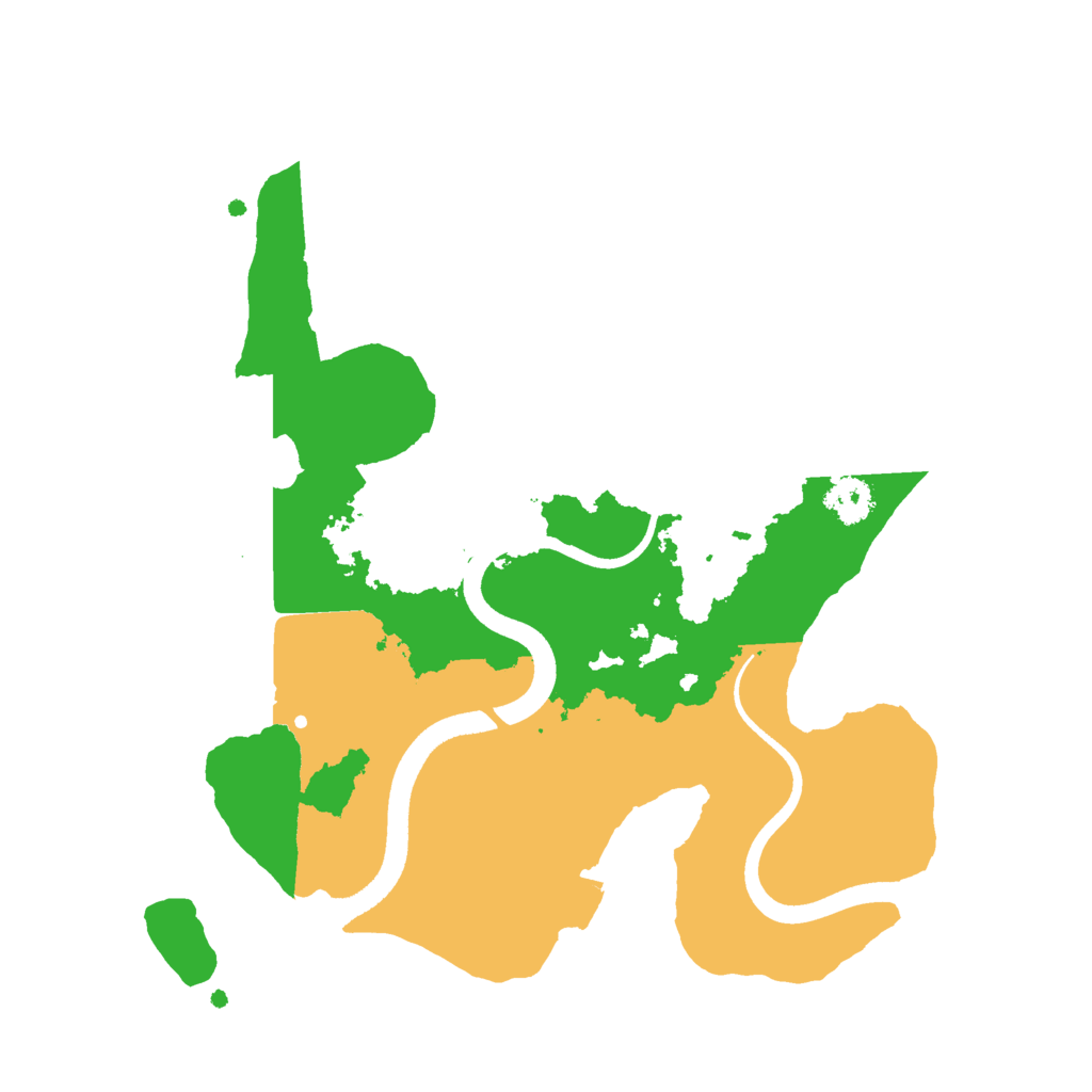 Biome Rust Map: Procedural Map, Size: 2500, Seed: 1140066590