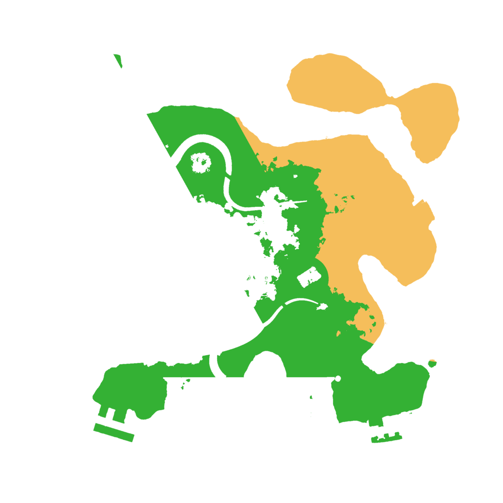 Biome Rust Map: Procedural Map, Size: 2500, Seed: 283193211