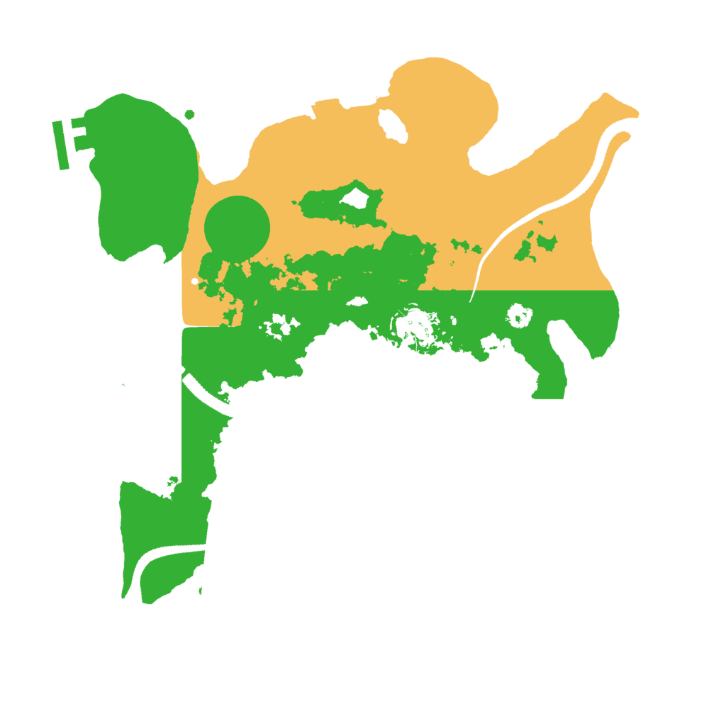 Biome Rust Map: Procedural Map, Size: 3000, Seed: 550467884