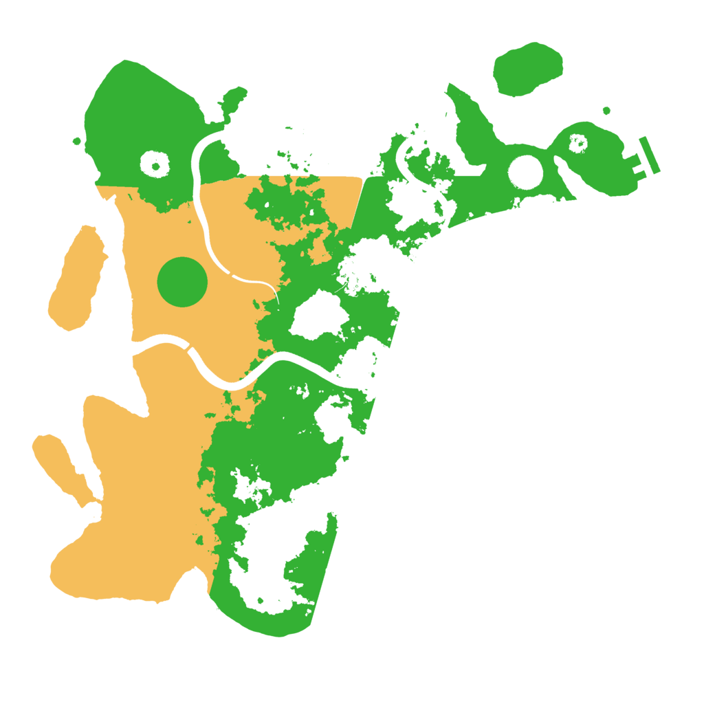 Biome Rust Map: Procedural Map, Size: 3700, Seed: 306603397