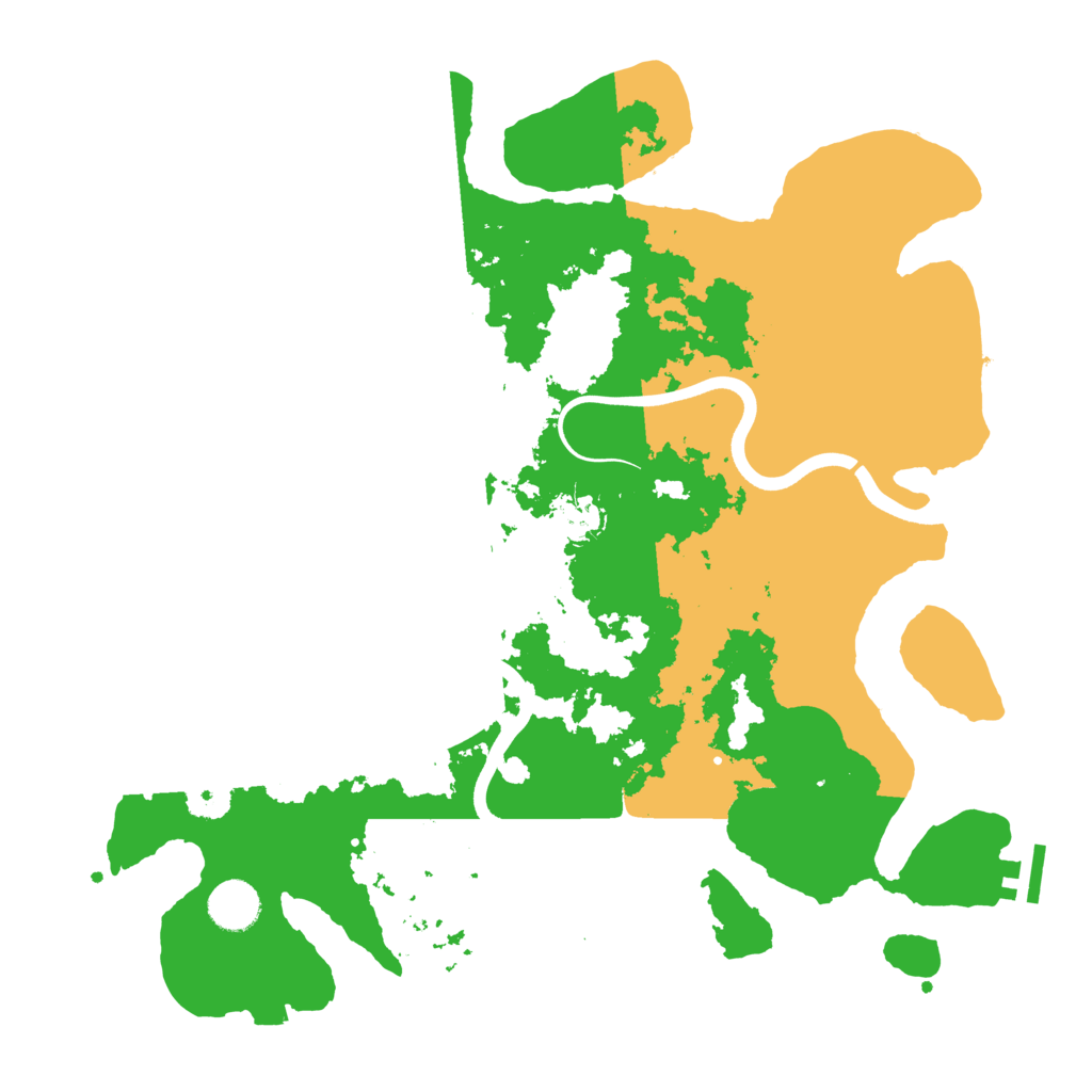 Biome Rust Map: Procedural Map, Size: 3750, Seed: 370246