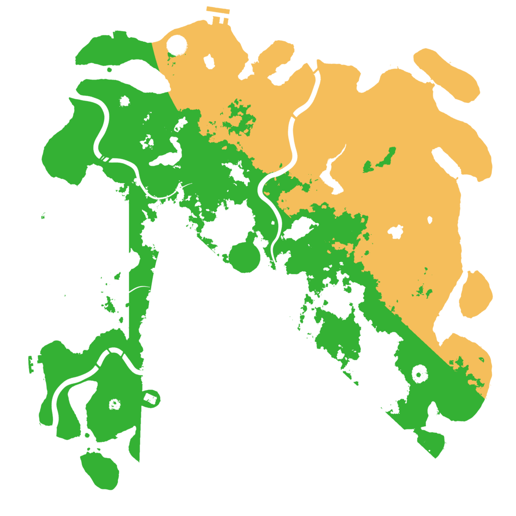 Biome Rust Map: Procedural Map, Size: 4500, Seed: 476663203