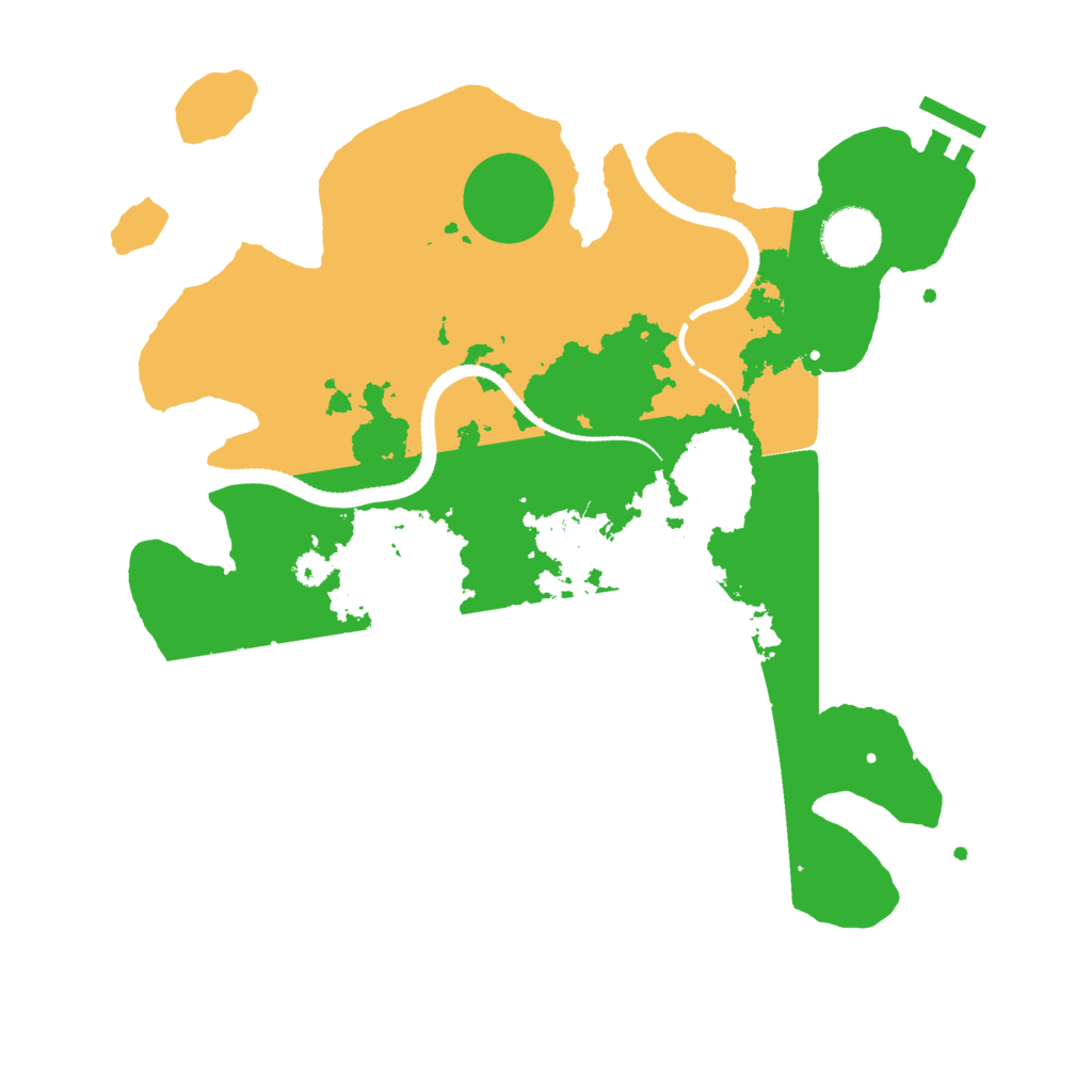 Biome Rust Map: Procedural Map, Size: 3200, Seed: 445693831