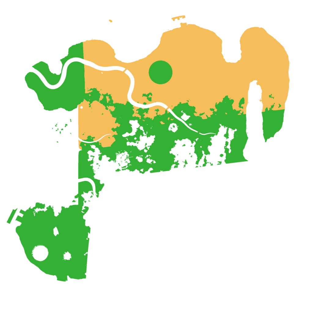 Biome Rust Map: Procedural Map, Size: 3500, Seed: 1565209634
