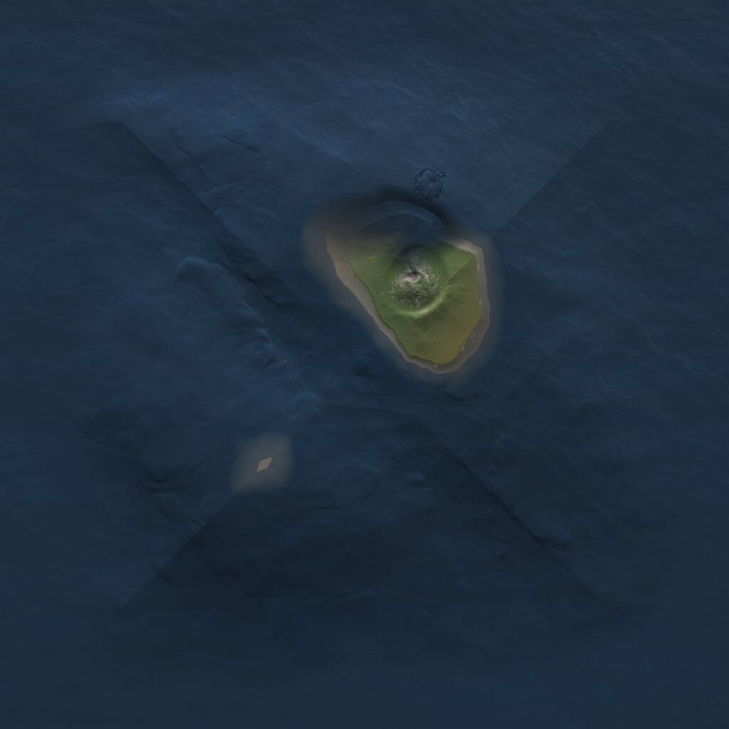 Rust Map: Procedural Map, Size: 1000, Seed: 1594587, 1 Monuments