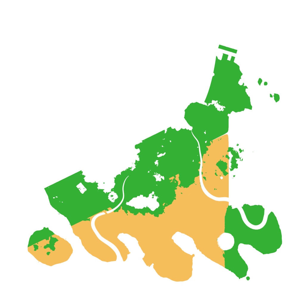 Biome Rust Map: Procedural Map, Size: 3250, Seed: 2034566548