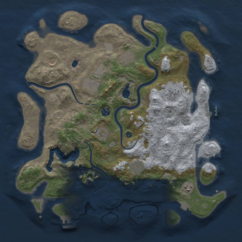 Procedural Map :: Rust Map :: Just-Wiped