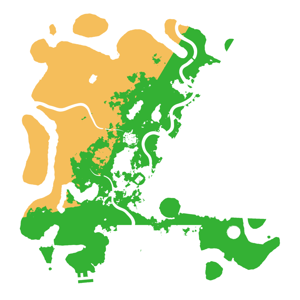 Biome Rust Map: Procedural Map, Size: 4000, Seed: 23897