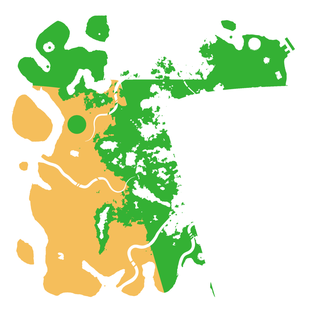 Biome Rust Map: Procedural Map, Size: 4500, Seed: 85345737
