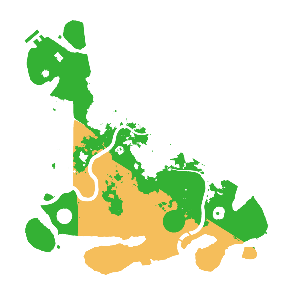 Biome Rust Map: Procedural Map, Size: 3500, Seed: 592941344
