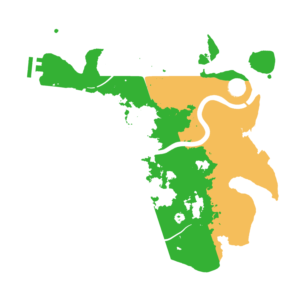 Biome Rust Map: Procedural Map, Size: 3000, Seed: 68546