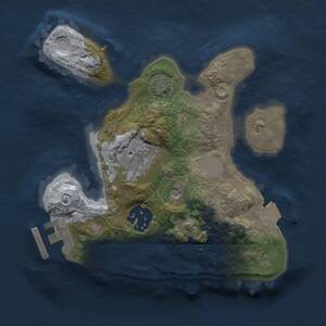 Thumbnail Rust Map: Procedural Map, Size: 2000, Seed: 606081881, 6 Monuments
