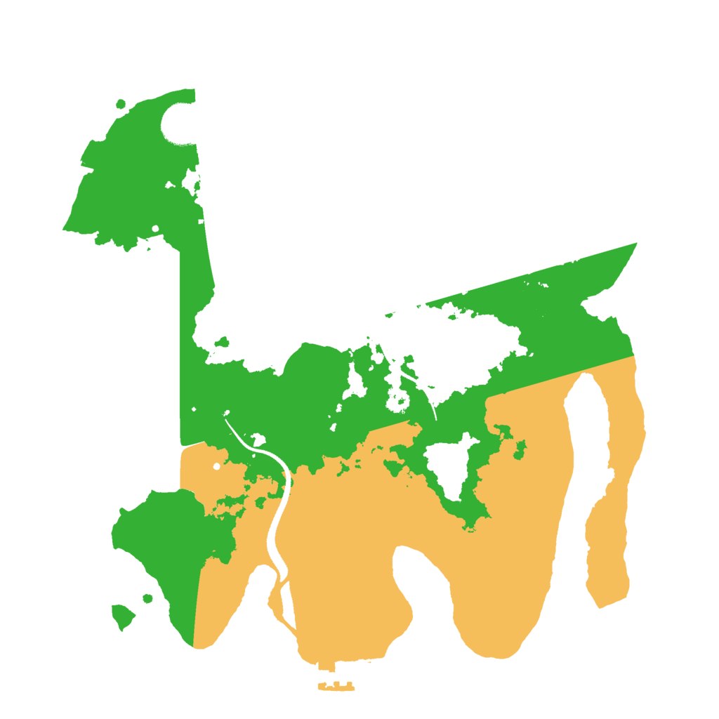 Biome Rust Map: Procedural Map, Size: 3000, Seed: 54654654