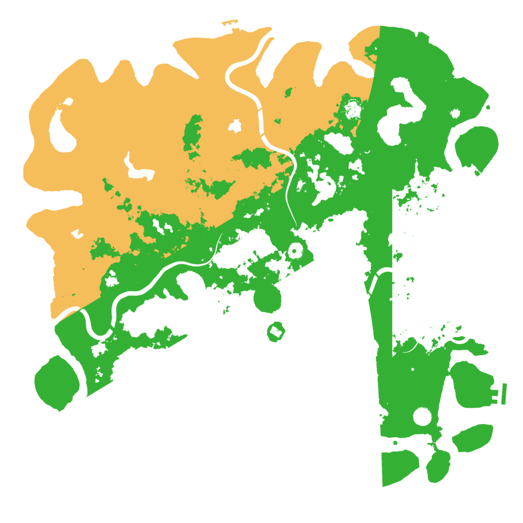 Biome Rust Map: Procedural Map, Size: 5000, Seed: 26484