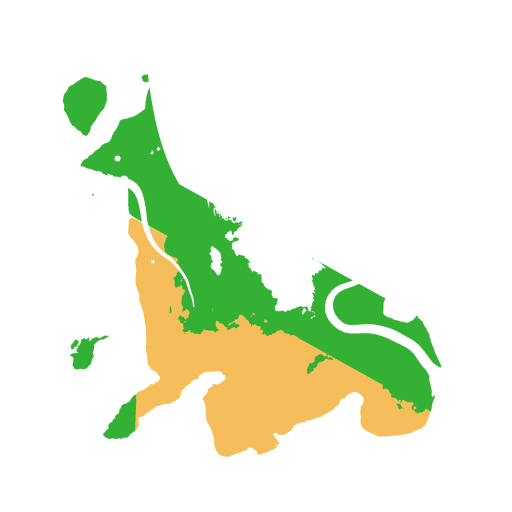 Biome Rust Map: Procedural Map, Size: 2500, Seed: 42000