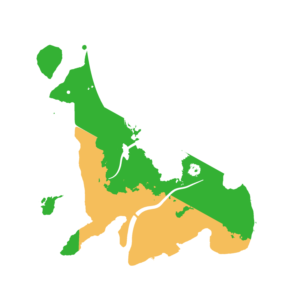 Biome Rust Map: Procedural Map, Size: 2500, Seed: 42000