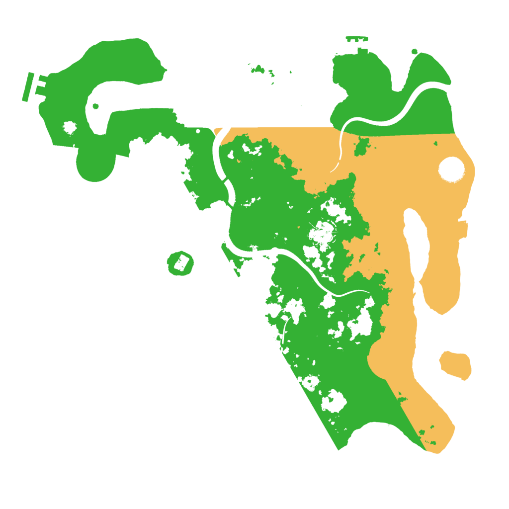 Biome Rust Map: Procedural Map, Size: 3500, Seed: 1388780079