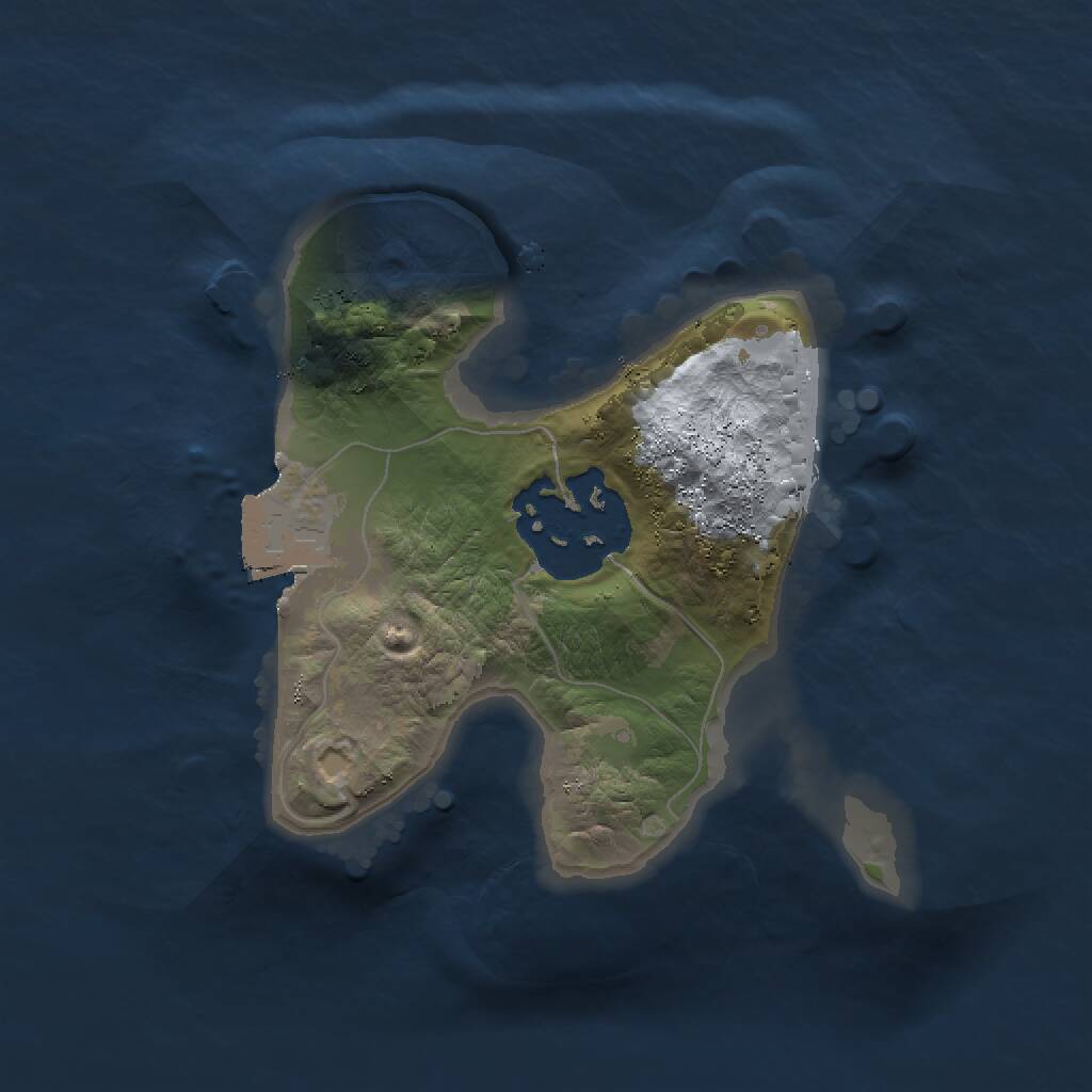 Rust Map: Procedural Map, Size: 1500, Seed: 1622666, 2 Monuments